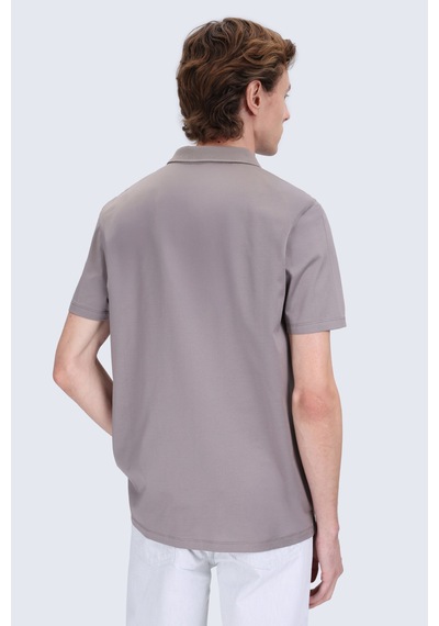 Hatemoğlu Vizon Regular Fit Polo Yaka 100% Pamuk Merserize Tişört