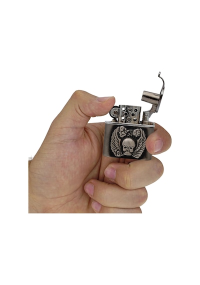 Zekupp Joker Çakmak - Zippo Kuru Kafa Tasarımlı Çakmak N11.3508