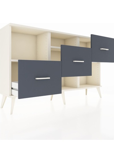 Arges Konsol 2 Raflı 3 Çekmeceli 132x30x83 Aytaşı-aytaşı/antrasit Aytaşı/antrasit Arges Konsol 2 Raflı 3 Çekmeceli 132x30x83 Aytaşı-aytaşı/antrasit Aytaşı/antrasit