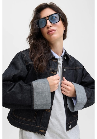 Jack & Jones Jxvega Denim Kadın Kot Ceket Mavı