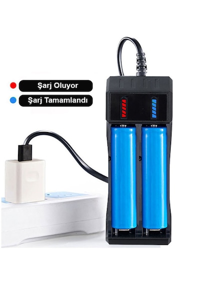 Greentech Pil Şarj Aleti (İki Yuvalı) - Lityum Pil Şarj Cihazı / GT-BC02