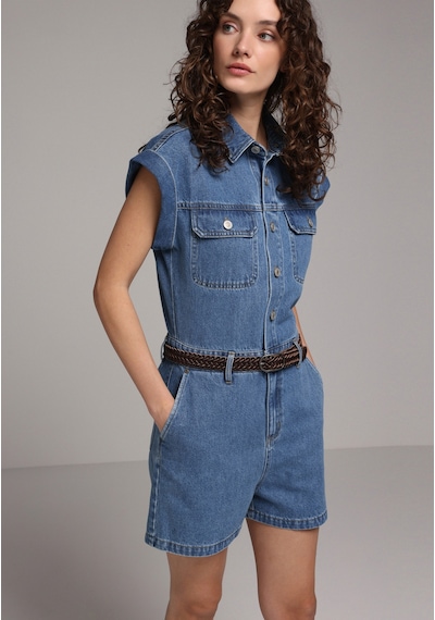 Colin's Colins Regular Fit Düz Kadın Mid İndigo Denim Jean Şort Cl1081399 Q1.v1 Dn45047