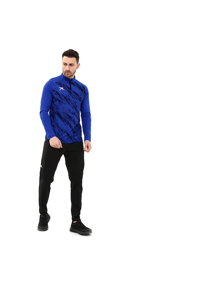 Raru Erkek Yarım Fermuarlı Sweatshirt Dıgnus Saks