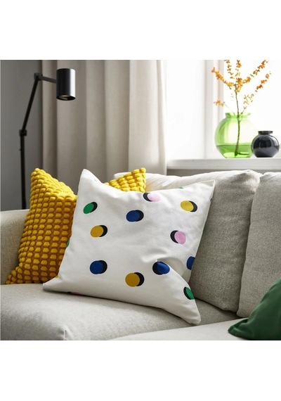 Ikea Rundkrassıng Yastık Kılıfı 50 X 50 Cm Beyaz