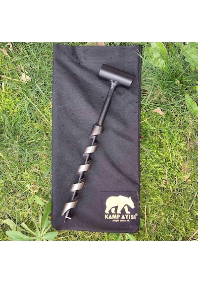 Kamp Ayısı Nordic Delme Çapı 24 Mm - Bushcraft İsveç El Burgusu Boyunduruk İsveç Ocağı Outdoor Kamp Ekipm Çok Renkli
