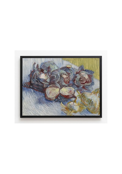 Van Gogh Van Gogh Kırmızı Lahanalar Ve Sarımsak Çerçevesiz Poster 21x30 Cm A4 Tablo Van Gogh
