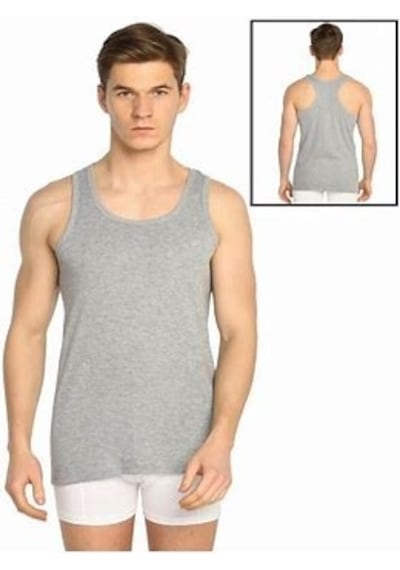 Tutku Erkek Ribana Spor Atlet 2'li Paket Gri