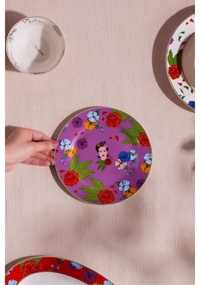 Karaca Frida Pasta Tabağı Mor 19 Cm