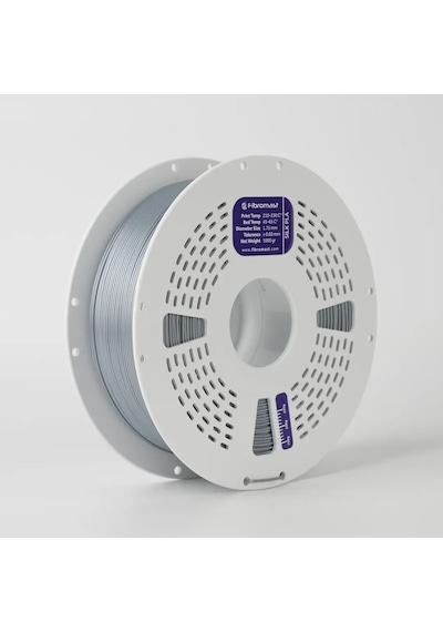Fibromast Parlak Silk Pla Filament 1 Kg 1,75mm Gümüş Gri