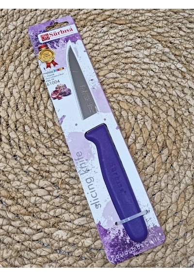 Sürmene 61004 Mutfak Bıçağı 9,50 Cm Mor Çok Renkli