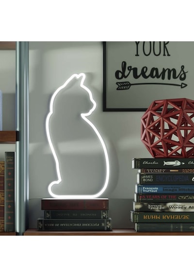 Just Mustard Cat Led Işık Çok Renkli