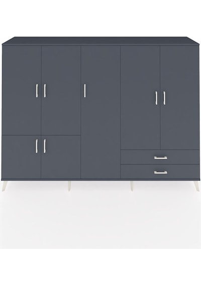 Hyperion Dolap 12 Raflı 2 Çekmeceli 7 Kapaklı 220x44x163 Antrasit Antrasit-antrasit Hyperion Dolap 12 Raflı 2 Çekmeceli 7 Kapaklı 220x44x163 Antrasit Antrasit-antrasit
