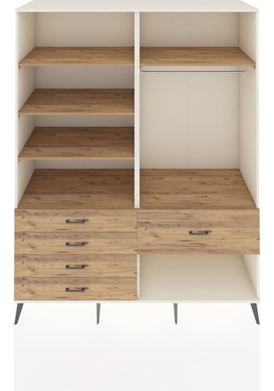 Kronos Gardrop 6 Raflı 5 Çekmeceli Tek Askılı 176x59x221 Aytaşı-çam Çam Kronos Gardrop 6 Raflı 5 Çekmeceli Tek Askılı 176x59x221 Aytaşı-çam Çam