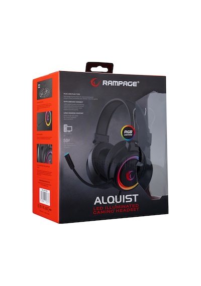 Rampage SN-R10 Alquist Mikrofonlu RGB Oyuncu Kulaklığı