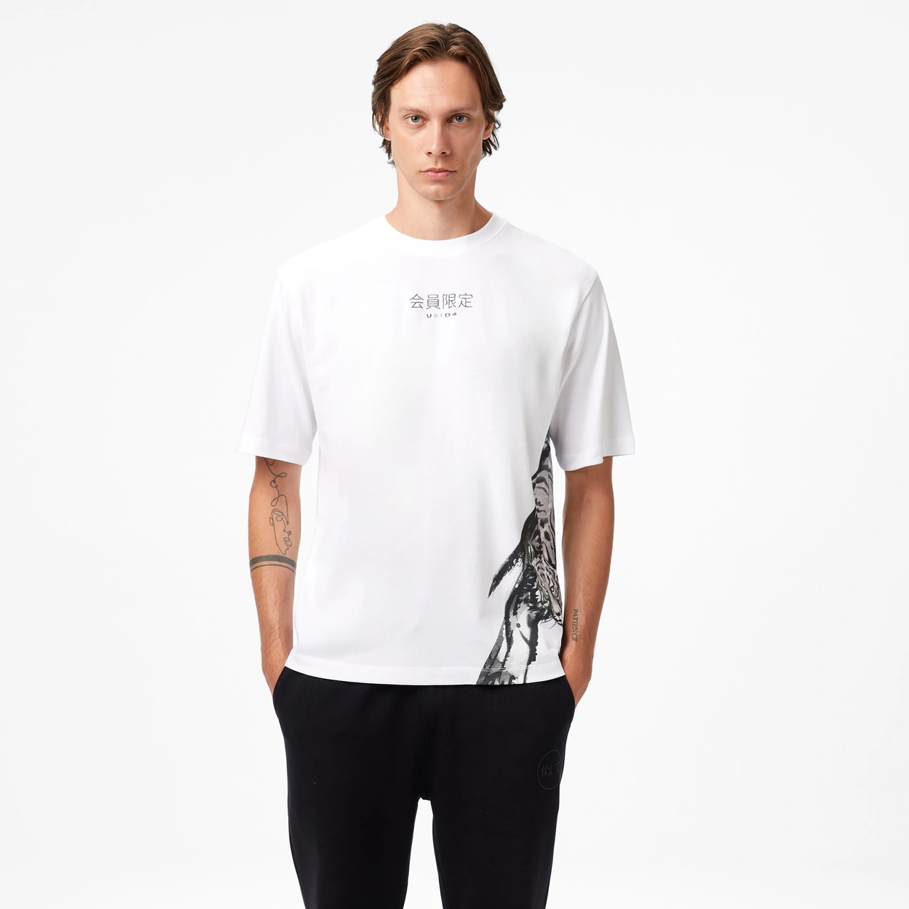 United4 Unıted4 Classic Erkek Beyaz T-shirt Ft-duna Beyaz