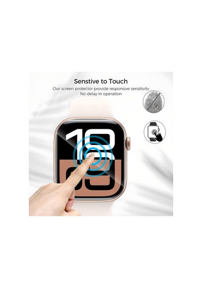 Apple Watch Series 10 Gps + Cellular 42mm Ekran Koruyucu Nano Jelatin 6 Adet - İnce Ve Esnek