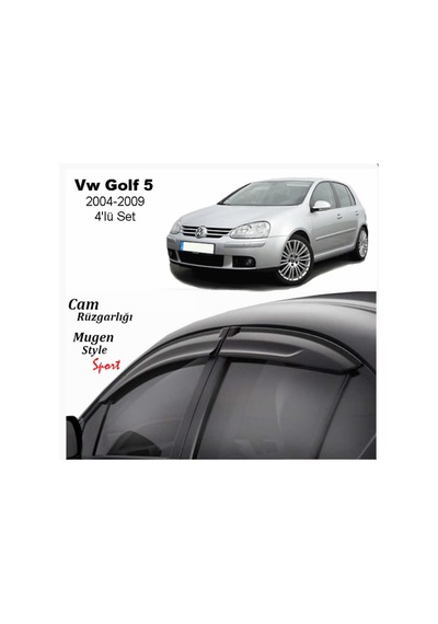Vw Golf 5 Cam Rüzgarlığı - Kutulu Gönderim - Lazer Kesim