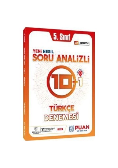 Puan 5.sınıf Türkçe Denemesi 10+1 Soru Analizli