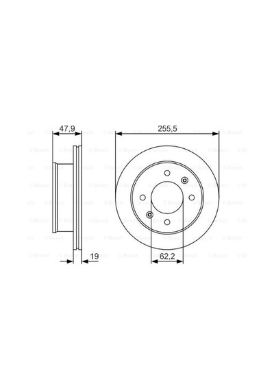 Hyundai Getz 1.6 2002-2009 Bosch Ön Disk 256mm 2 Adet