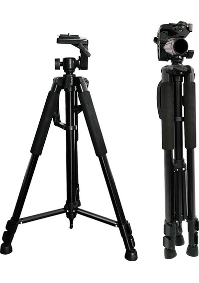Ayex Lt-3366 140cm Tripod 3 Yönlü Kafa, Su Terazili, Kamera Ve Telefon Uyumlu
