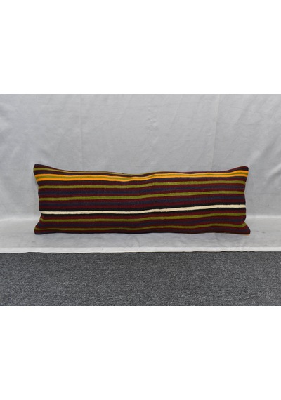Zehra Abla Halı Yeni El Dokuma Dekoratif Lumbar Kilim Kırlent Yastık Kılıfı 6210