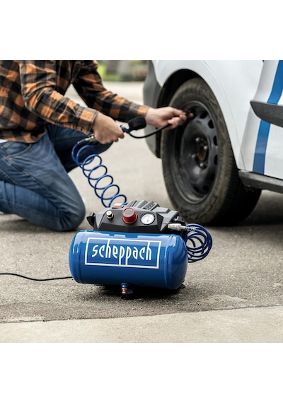 Scheppach Hc06 Yağsız Hava Kompresörü 1200 W 8 Bar 6lt- 5906153901