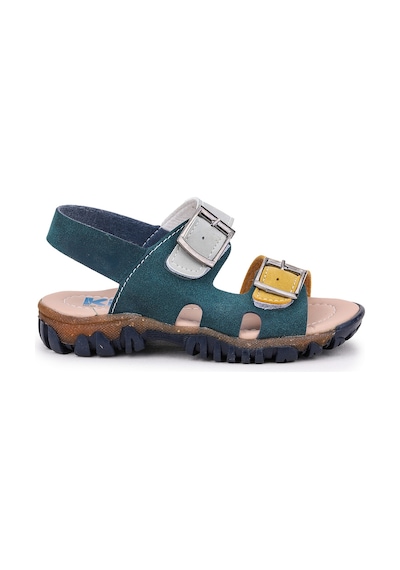 Kiko Kids Erkek Çocuk Sandalet Arz 2359 Petrol - Sarı
