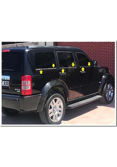 Markadan Dodge Nitro Krom Cam Çıtası 2007 Sonrası 6 Parça   Paslanm