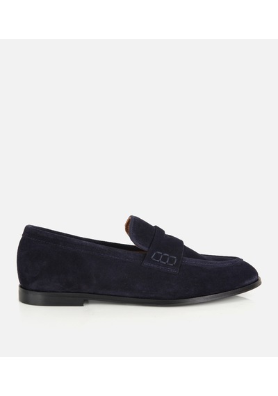 Hotiç Kadın Süet Deri Lacivert Yumuşak Dokulu Klasik Loafer 01ayh329500a680 01ayh329500a680