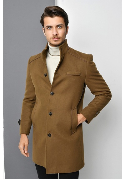 Plt8391 Dewberry Erkek Palto-camel Camel