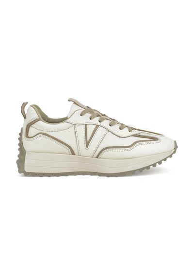 Ziya, Kadın Hakiki Deri Sneaker 1431000z4660 Krem 1231000 4660 004 Krem