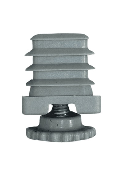 Cateksss 30x30 Mm Kademeli Gizli Ayarlı Prfl Pabucu Ral7035 - 25 Li Paket Gri