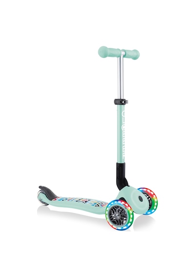 Globber Junior Fantasy Katlanabilir Işıklı Scooter - Mint Mint Yeşili