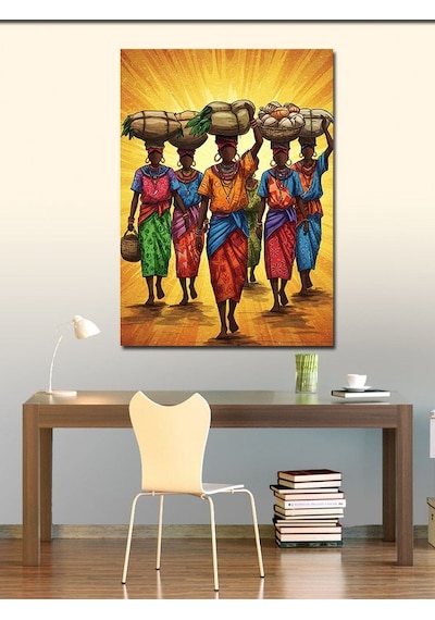 Kanvas Tablo Afrikalı Kadın İşçileri 100cmx140cm