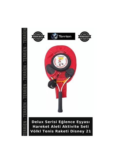 Delux Serisi Eğlence Eşyası Hareket Aleti Aktivite Seti Völkl Tenis Raketi Disney 21