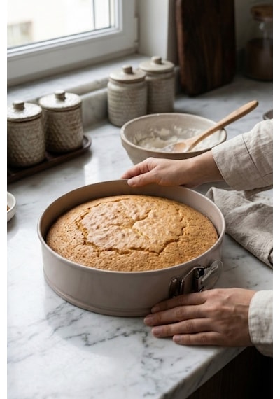 Cooker 26 Cm Kelepçeli Kek Kalıbı Ckr3563 Bej