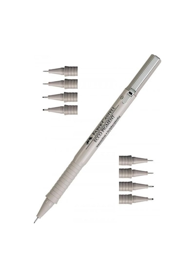 Faber-Castell Ecco Pıgment Çizim Kalemi 0.2 Mavi