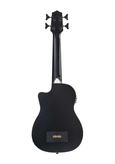 Kala Black Journeyman Maun Akustik-elektro U Bass Mini Bas Gitar