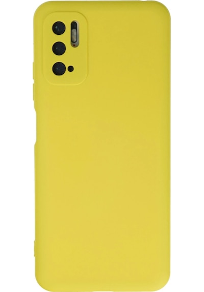 Uryport Xiaomi Redmi Note 10 5g Kılıf Nano İçi Kadife Silikon - Sarı