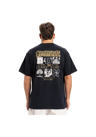 Quiksilver Hw Ouitside Inside Ss Erkek Kısa Kollu Tişört Eqyzt08032 Siyah