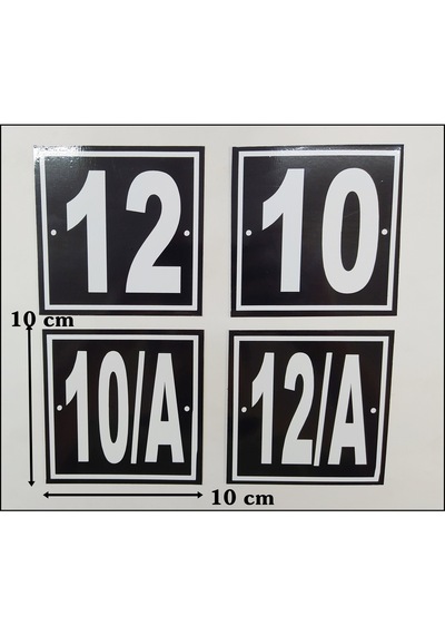Kapı Numarası 10X10 Cm, Bina, Apartman, Işyeri Numarası (486548232)