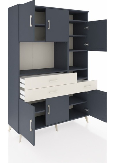 Hyperion Dolap 10 Raflı 3 Çekmeceli 6 Kapaklı 132x44x195 Antrasit-antrasit/aytaşı Antrasıt/aytası - Antrasıt Hyperion Dolap 10 Raflı 3 Çekmeceli 6 Kapaklı 132x44x195 Antrasit-antrasit/aytaşı Antrasıt/aytası - Antrasıt