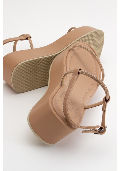 Luvishoes Ekos Bej Kadın Sandalet Bej