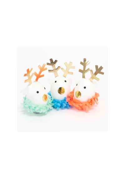 Meri Meri - Festive Reindeer Surprise Balls - Ren Geyiği Sürpriz Topları - 3'lü Tüm Yaşlar