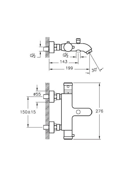 Artema Aquaheat A47015 Termostatik Banyo Bataryası