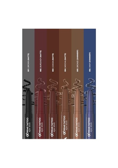 Flormar Extreme Tattoo Işıltılı Asansörlü Kalemtıraşlı Jel Göz Kalemi & Far Stick - 005 Bronze