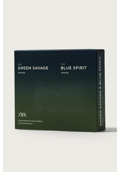 Zara Man Green Savage Wınter- Man Blue Spırıt Wınter Parfüm 2x 100 Ml Amber