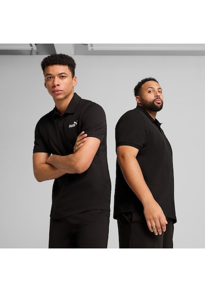Puma Essentials Erkek Siyah Polo Tişört 682552-01 Siyah