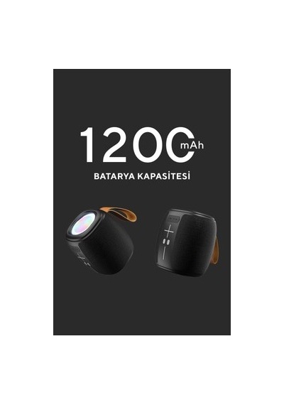 Mikado Md-888 Cube Siyah 5w 1200mah Bt/tf/usb/led Işıklı Hoparlör