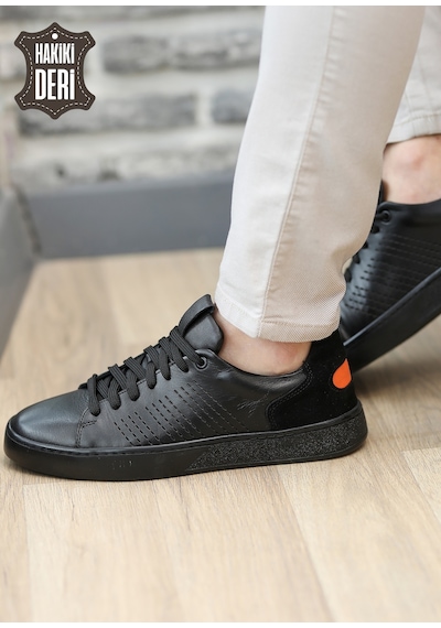 Hakiki Deri Rahat Giymli Günlük Sneaker Erkek Ayakkabı Daks6558 001